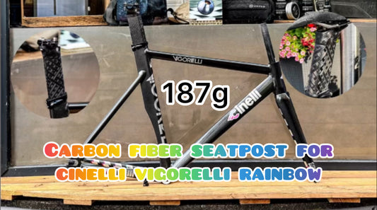 Water drop carbon seatpost | Cinelli Vigorelli Rainbow