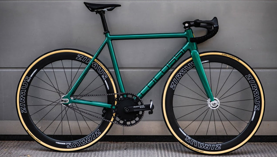 Colossi Crit in Cannondale Track Green | Fixed Gear Dream Build